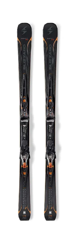 Ski bindings for freestyle and backcountry adventures-2019 Blizzard Quattro RX Snow Skis with Marker Bindings