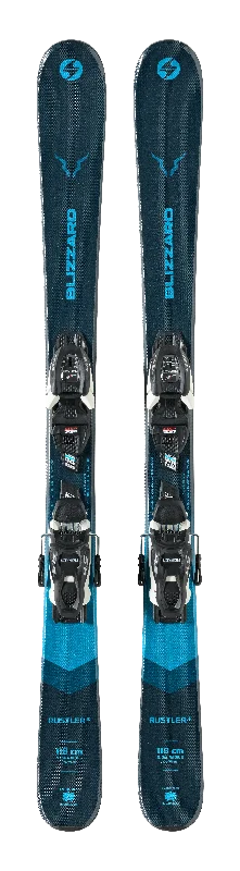 Ski bindings for secure snow ski experiences-Blizzard Rustler Twin Snow Skis with Marker FDT 7.0 Bindings 2023