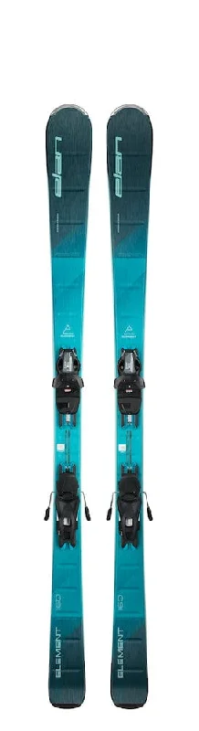 Skis for adults-ELAN 2024 ELEMENT W BLUE LS + ELW 9 S