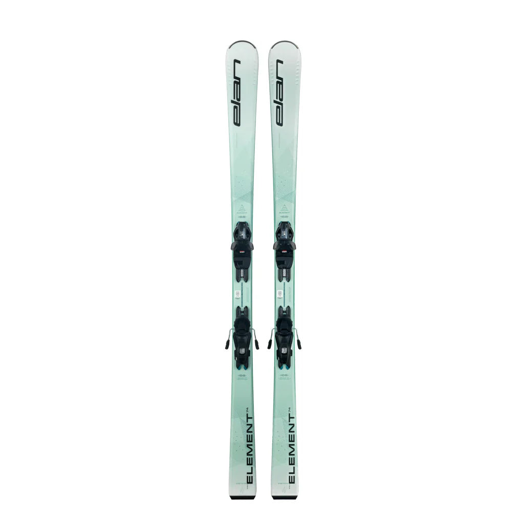 Skis for resort wear-Elan Element 74 Skis + EL 9.0 Bindings - Women's - 2025