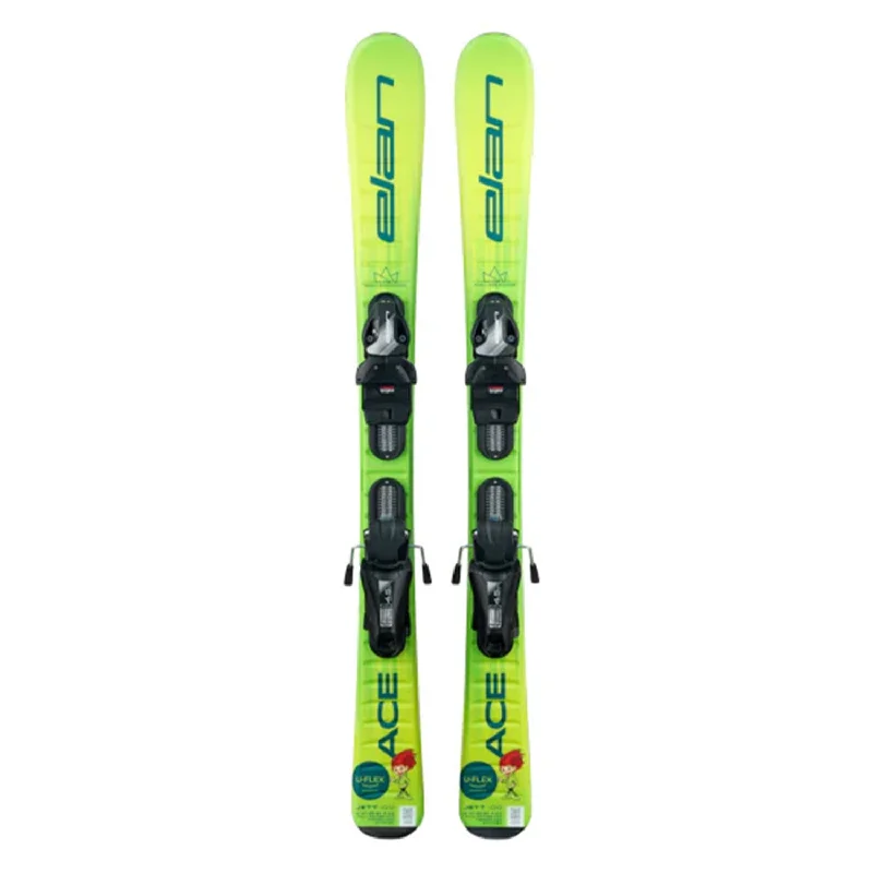 Ski bindings for downhill and freestyle-Elan Kids' Jett Skis w/EL 7.5 GW CA JRS Black Bindings 2025