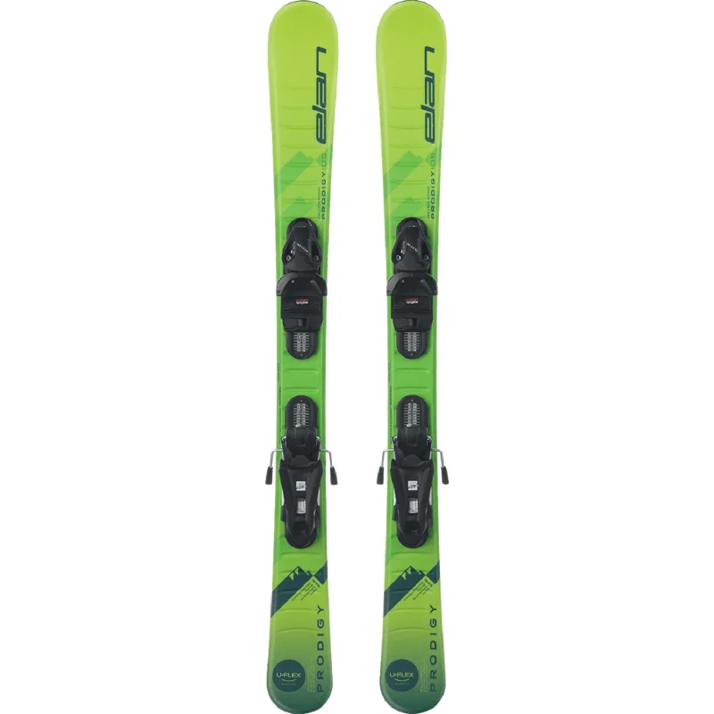 Ski bindings for durable mountain gear-Elan Kids' Prodigy Pro QS Skis w/EL 4.5 GW Shift WB Bindings 2024