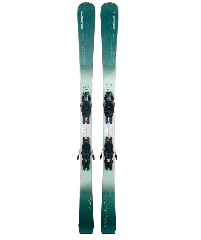 Skis for Christmas-Elan Wildcat 78 C Skis + EL 9.0 Bindings - Women's - 2025