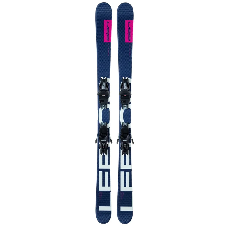 Ski bindings for extreme performance skiing-Elan Kids' Leeloo LS Skis w/EL 10.0 GW Shift Bindings 2022