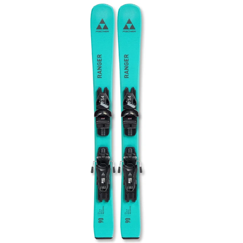 Ski bindings for dynamic skiing-Fischer Kids' Ranger Jr Skis w/FJ4 GW CA JRS Bindings 2024