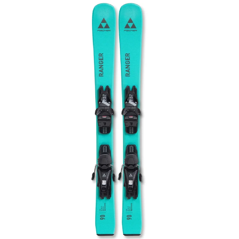 Ski bindings for wide-footed skiers-Fischer Kids' Ranger Jr Skis w/FJ7 GW CA JRS Bindings 2024