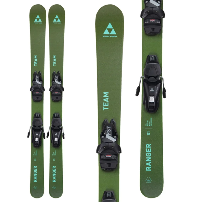 Ski bindings for classic skis-Fischer Kids' Ranger Team Skis w/FJ7 GW CA JRS Bindings 2024