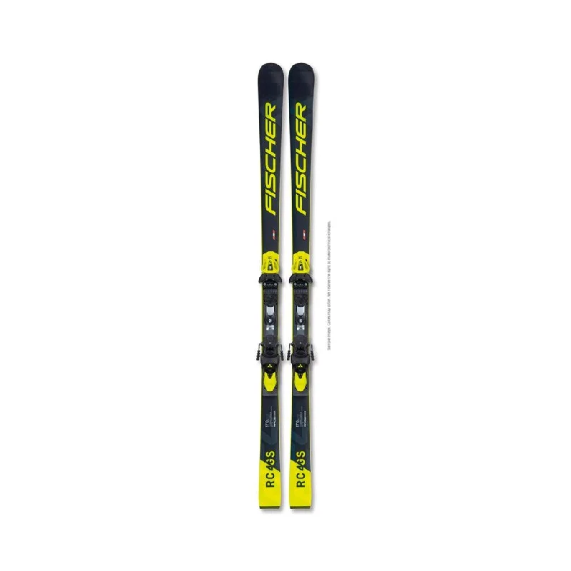 Skis for black-Fischer RC4 Worldcup GS JR M/O Plate