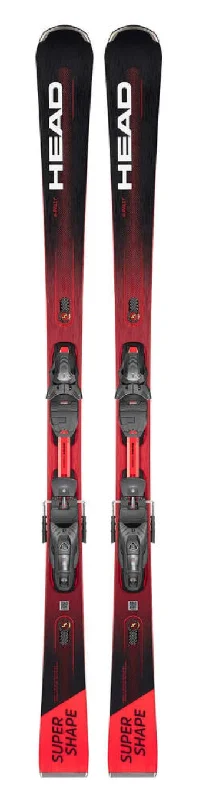 Skis for youtube-Head Supershape e-Rally Snow Skis with Protector Bindings 2023