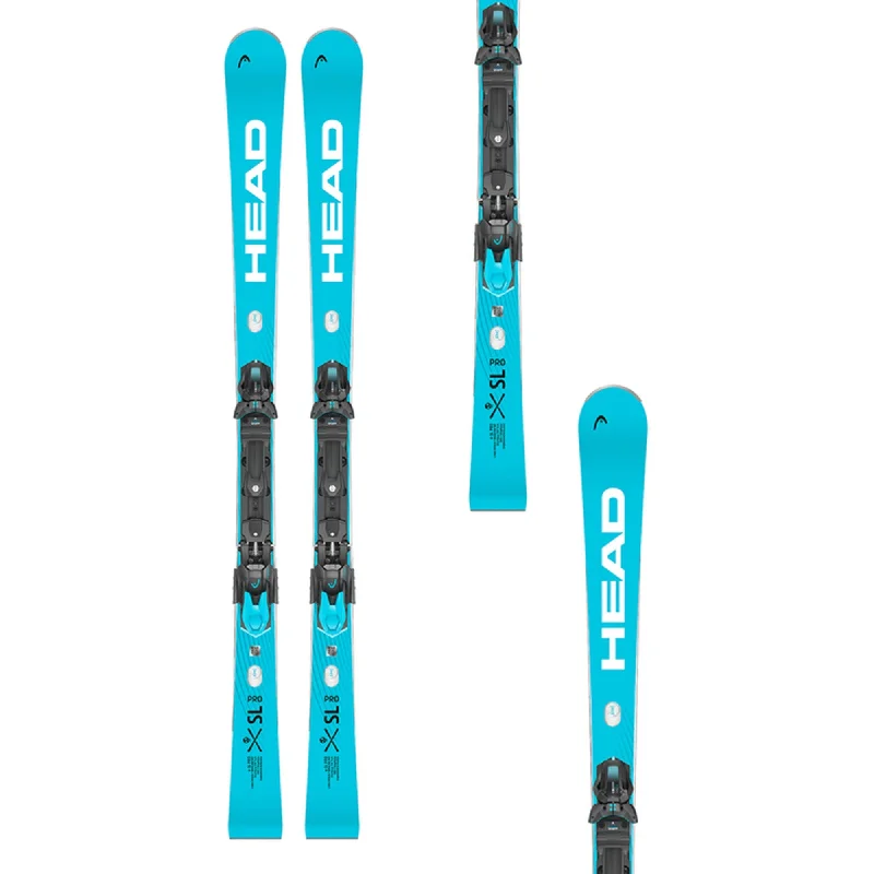 Ski bindings for experienced snow lovers-Head WC Rebels e-SL Pro RP WCR 14 Ski + Freeflex 14 GW Binding 2025