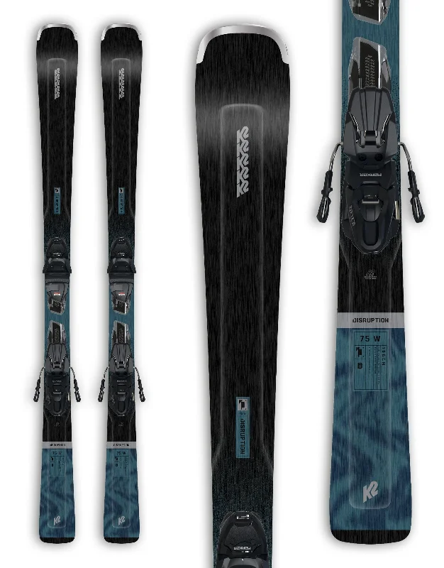 Skis for top pick-K2 Disruption 75 Alliance Womens Skis + Marker ERP 10 Bindings 2025