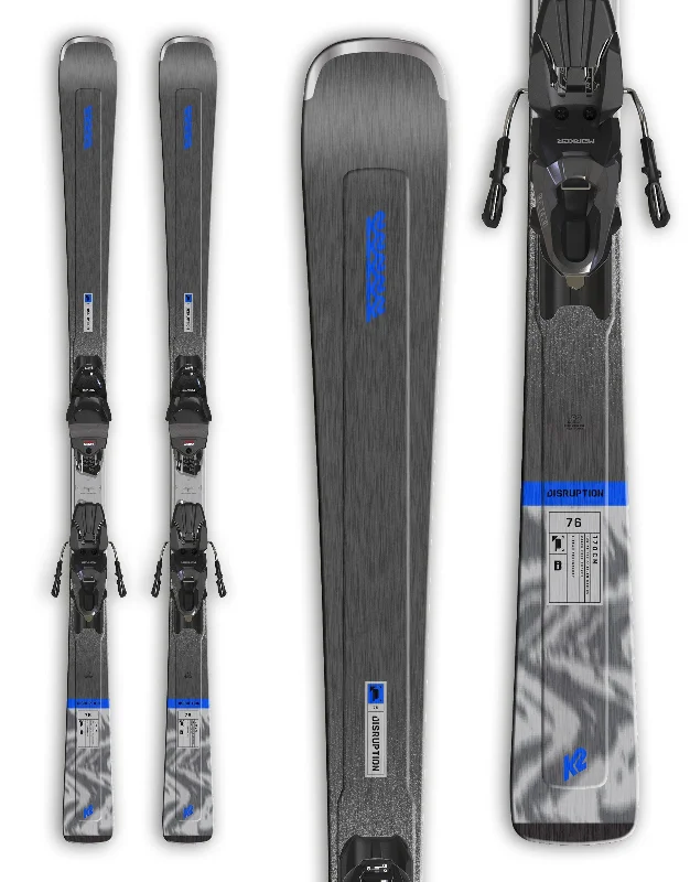 Skis for second hand-K2 Disruption 76 Skis + Marker M10 Bindings 2025