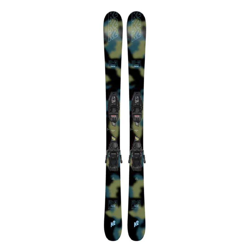 Ski bindings for deep powder days-K2 Kids' Hi-Fi Skis w/7.0 FDT Jr Bindings 2025