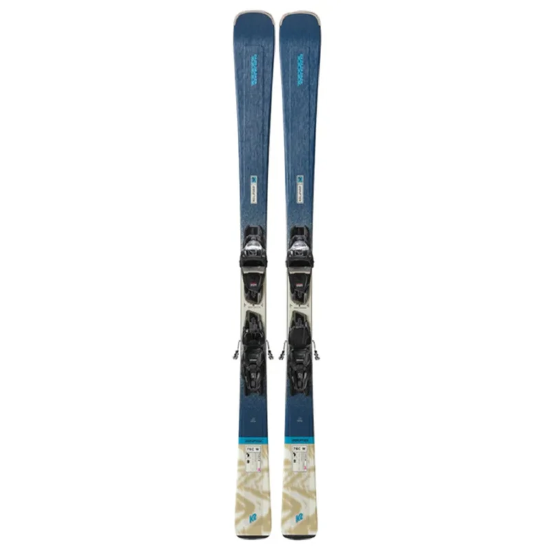 Ski bindings for beginner to intermediate skiers-K2 Women's Disruption 76 C Skis w/W Quikclik Free Bindings 2025