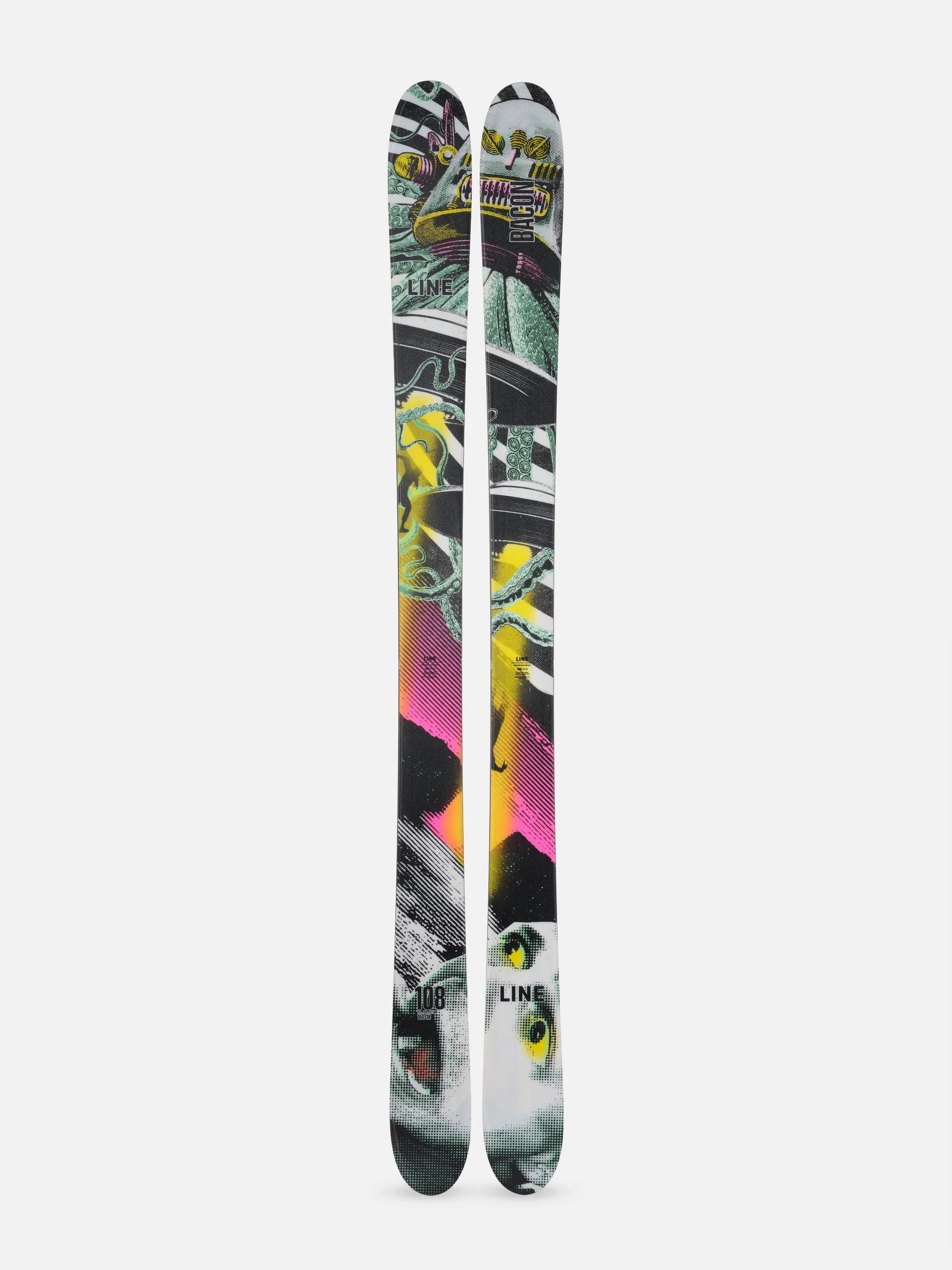 Skis for half pipe-Line Bacon 108 Skis - 2025 - Men's