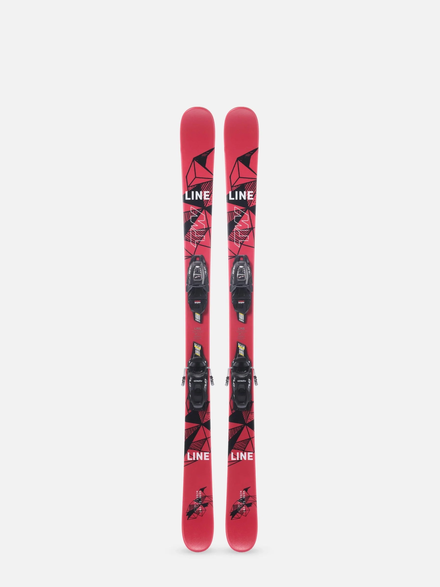 Skis for maintenance-Line Wallisch Shorty Skis + Bindings - Youth - 2025