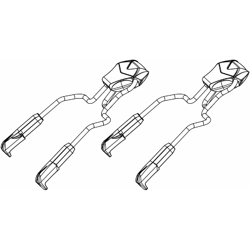 Ski bindings with secure heel protection-Look L2 BRAKE XPRESS B93