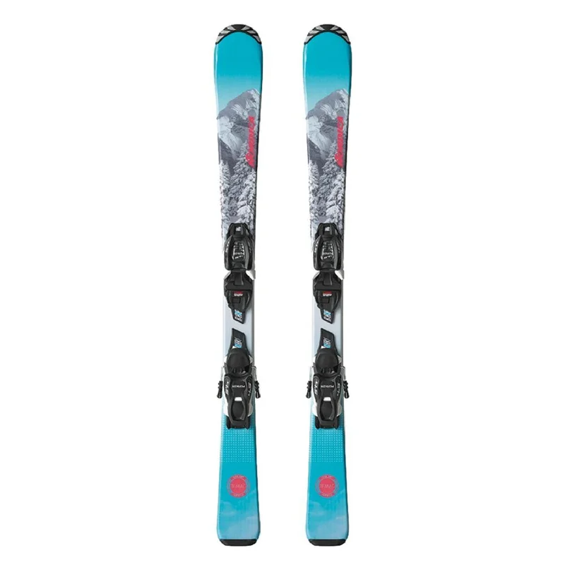 Ski bindings for all conditions ski trips-Nordica Kids' Team G FDT Skis w/Jr 4.5 FDT Bindings 2024