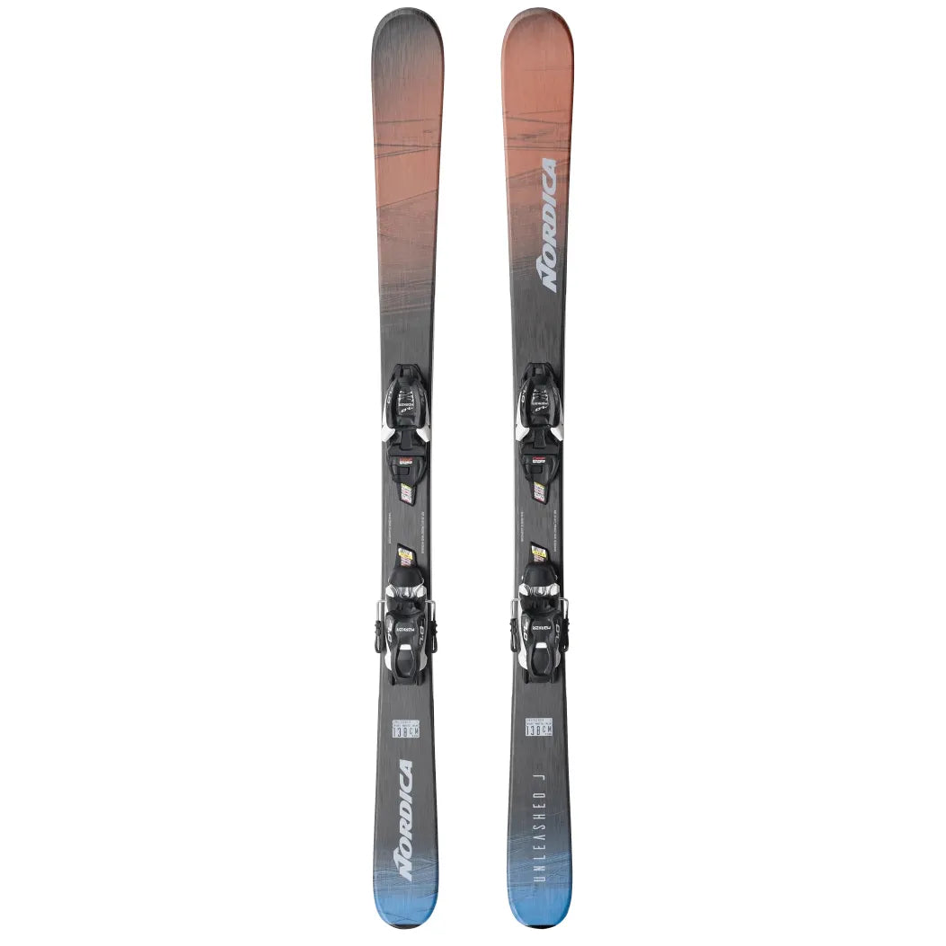 Skis for roof rack-Nordica Unleashed Skis + Bindings - 2025 - Junior