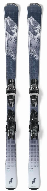 Ski bindings for ski performance professionals-Nordica Wild Belle 74 Ladies Snow Skis With Marker FDT10 Bindings