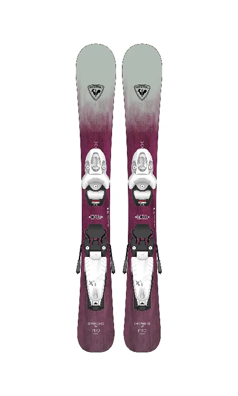 Skis for accessories-Rossignol Experience W Pro Skis + Team 4 Bindings - 2025 - Toddler Girls