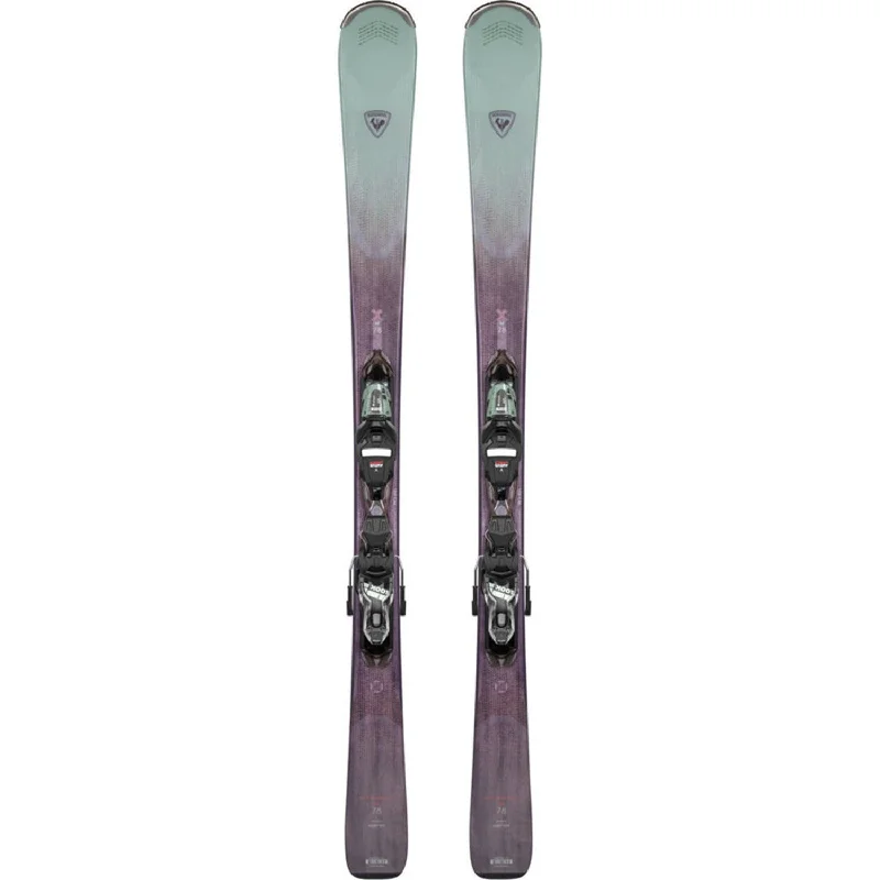 Ski bindings for the adventurous skier-Rossignol Women's Experience W 78 Carbon Skis w/Xpress 10 GW B83 Black/Olive Bindings 2025