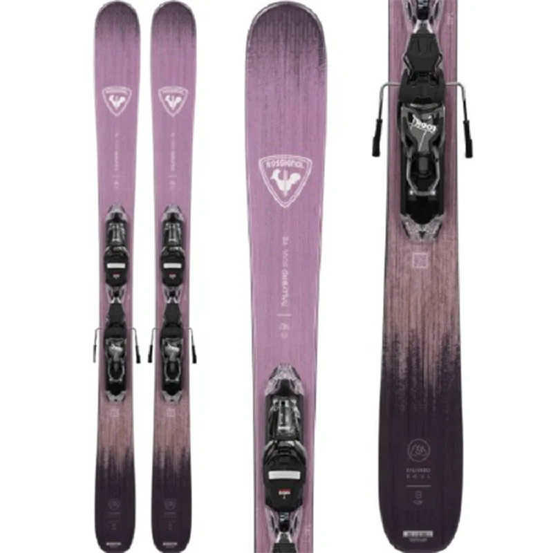 Ski bindings with adjustable heel heights-Rossignol Women's Rallybird Soul 92 Skis w/Xpress 11 GW Sh Blk Bindings 2025