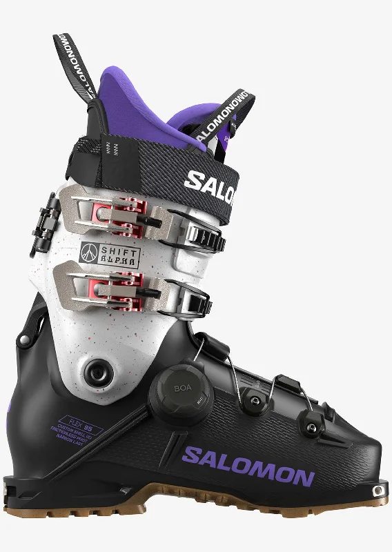 Ski boots gear bundle-Salomon Women's Alpine Shift Alpha BOA 95 Ski Boots