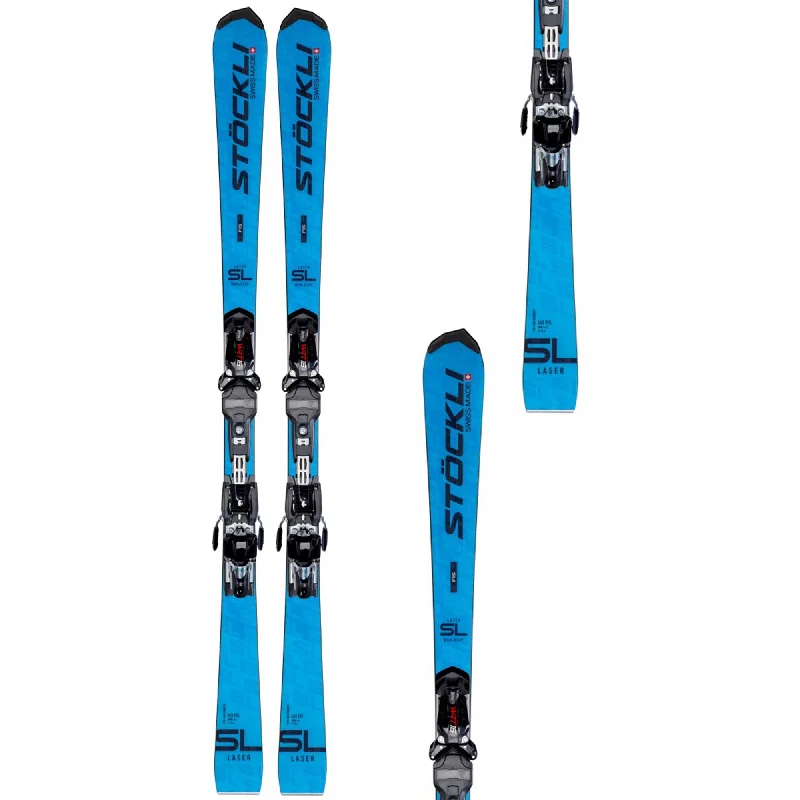 Ski bindings for responsive ski control-Stockli Laser SL FIS Skis + Salomon WRT 16 Binding 2025