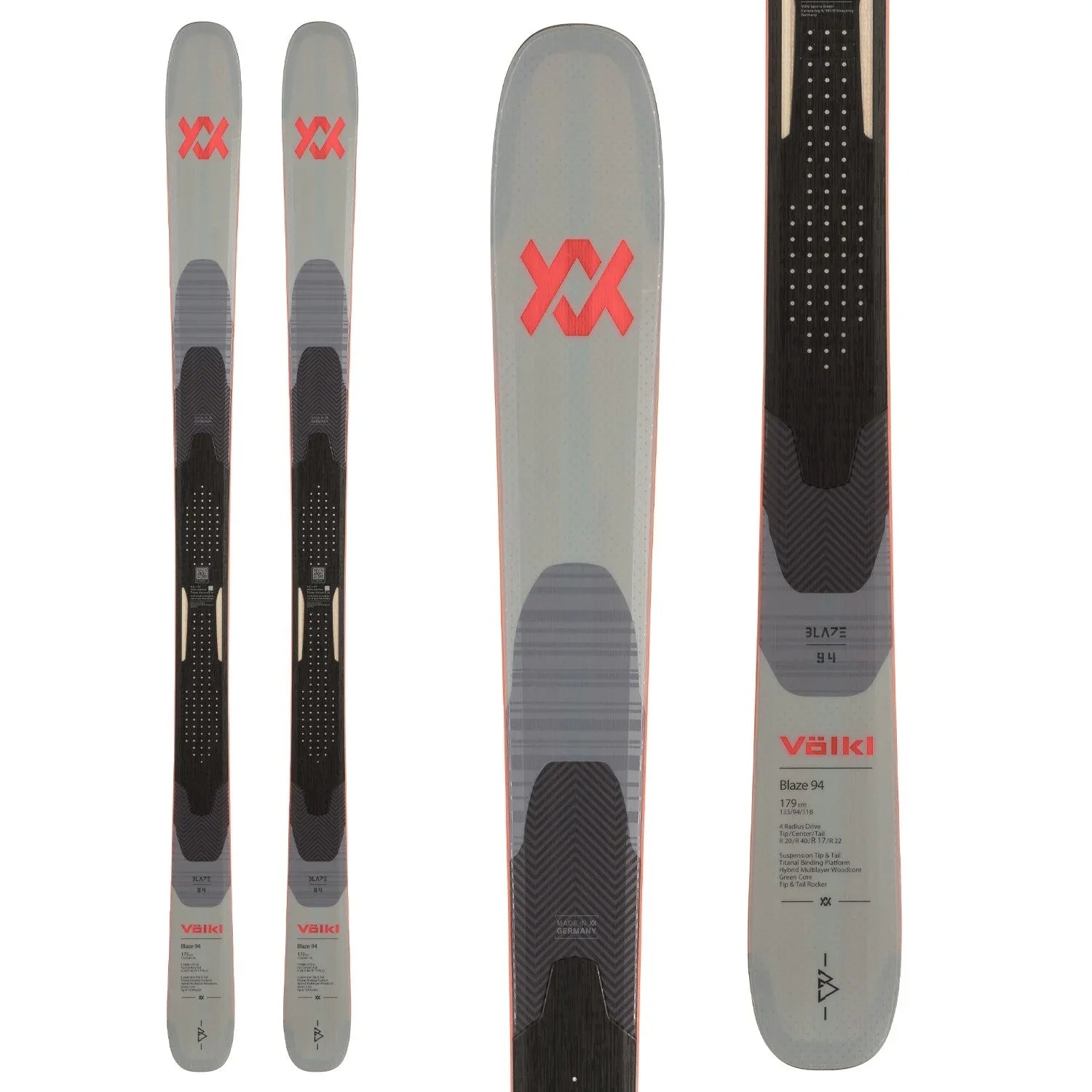 Skis for slush-Volkl Blaze 94 Skis - Men's - 2025