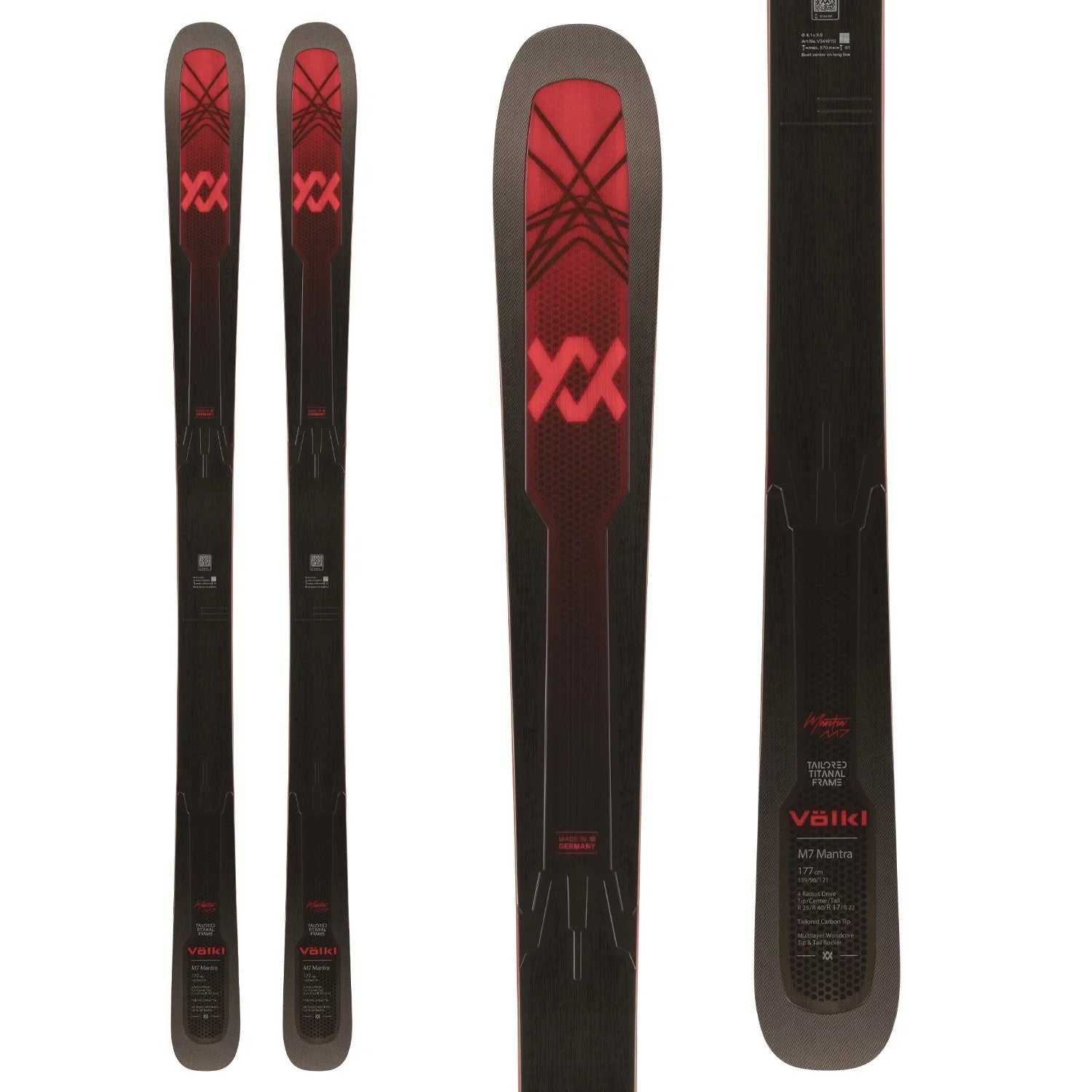 Skis for durability-Volkl M7 Mantra Skis - Men's - 2025