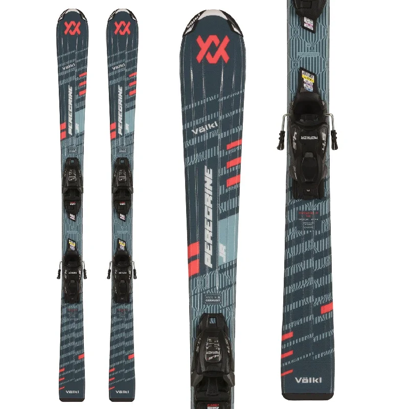 Skis for personalized-Volkl Peregrine Jr Skis + vMotion Bindings 2025 - Boys