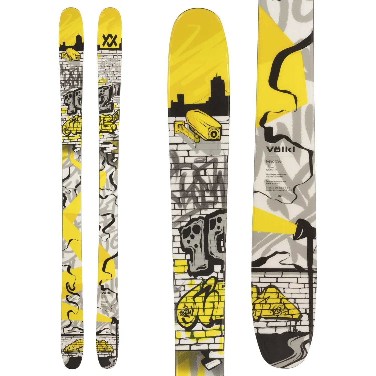 Skis for packed snow-Volkl Revolt 96 Skis - Men's - 2025